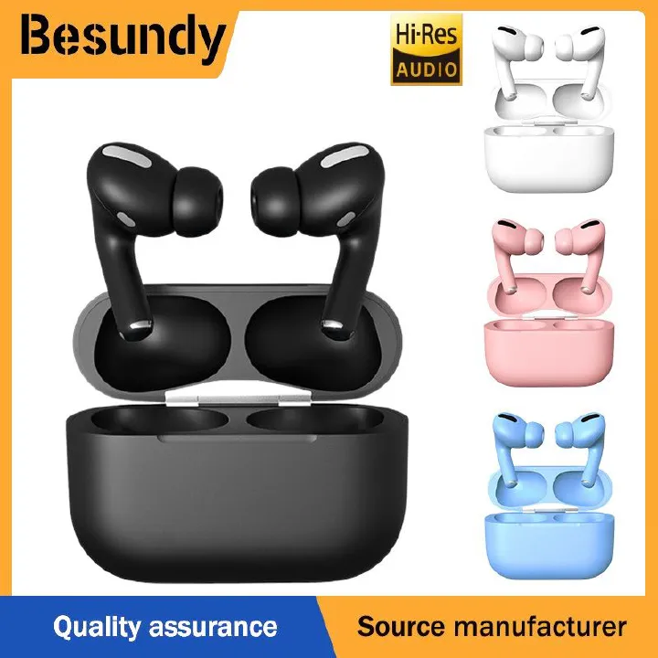 Air Pod 3 Wireless Bluetooth Earpods Noise Cancelling Earbuds Bluetooth Earphon5.0 Matte Sweatproof Earphones Binaural Headset Touch Control  Charging Case Included Compatible with Apple & Android
