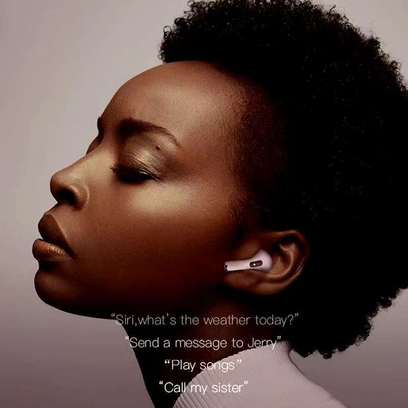 Air Pod 3 Wireless Bluetooth Earpods Noise Cancelling Earbuds Bluetooth Earphon5.0 Matte Sweatproof Earphones Binaural Headset Touch Control  Charging Case Included Compatible with Apple & Android