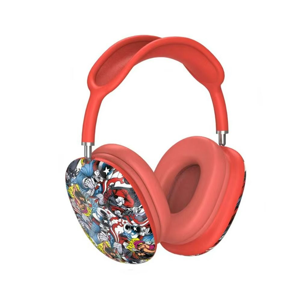 New P9 Graffiti Wireless Bluetooth Headphones BT5.3 Noise Reduction Extremely Sports Gaming Headset