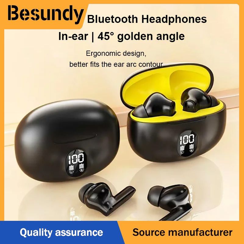 895B Wireless Headsets Bluetooth Earphone 5.3 ENC Earbuds LED Power Display TWS Sport Headphone with Mic for Smart Phone
