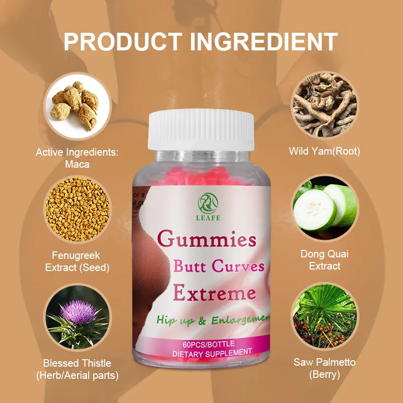 Curves Extreme Maca Gummies Enhances Curves, Balances Hormones, Boosts Energy