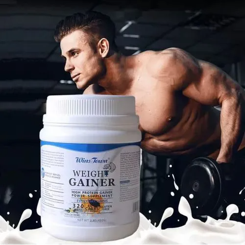 Wins Town Weight Gainer and Muscle Builder Supplement Protein Powder Supports Muscle Growth, Promotes Weight Gain, Boosts Energy, Easy to Mix, Delicious Flavor Option