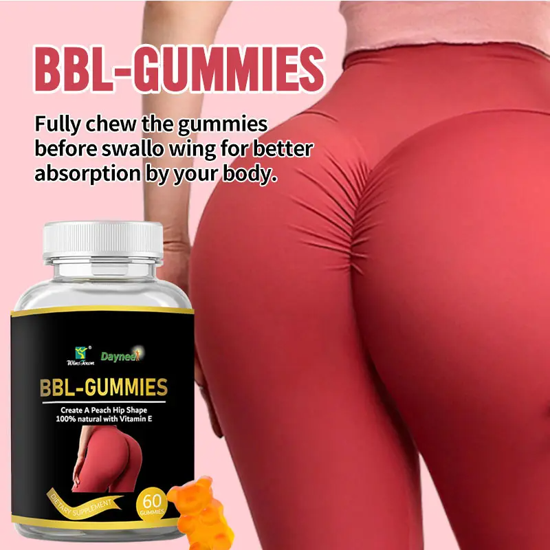 Daynee BBL Butt and Hips Enhancing Gummies Supports Natural Butt And Hip Enhancement, Firming And Shaping With Key Nutrients And Extracts