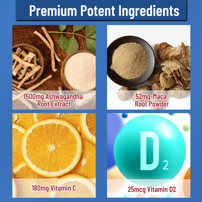 Ashwagandha Gummies Supports stress relief, enhances sleep quality, boosts energy, and promotes overall well-being