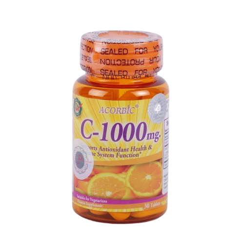 Acorbic C-1000mg Vitamin C 30 Tablets Antioxidant & Immune Support High Strength Vitamin C Tablets That Support Antioxidant Health And Boost Immunity