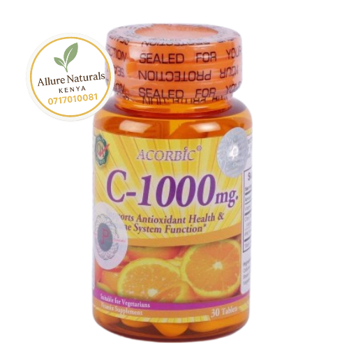 Acorbic C-1000mg Vitamin C 30 Tablets Antioxidant & Immune Support High Strength Vitamin C Tablets That Support Antioxidant Health And Boost Immunity