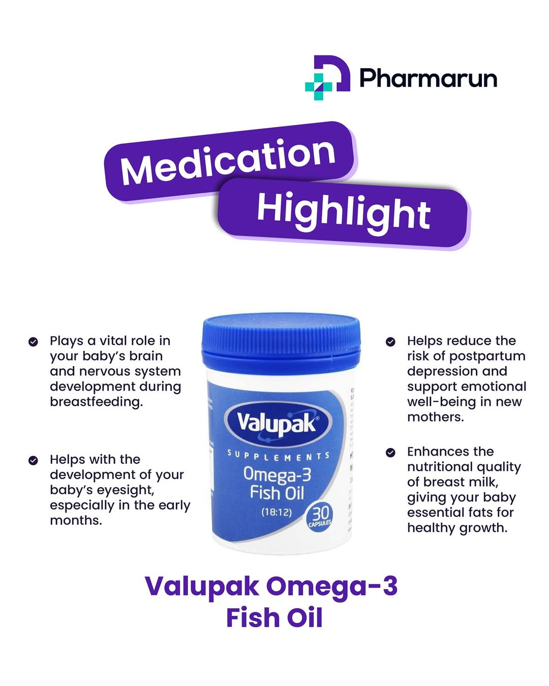 Valupak Omega-3 Fish Oil 1000mg Capsules x 30 Plus Valupak Calcium 400mg With Vitamin D Chewable Tablets Powerful Dual Supplement Pack That Supports Heart, Brain, Bone, And Joint Health