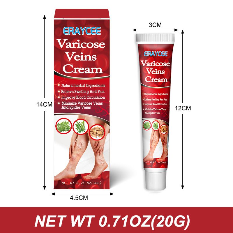 Varicose Veins Treatment Cream For Relief Of Varicose Veins, Spider Veins, Vasculitis, Leg Swelling, Pain, Fatigue, Improved Circulation And Smoother Skin Care