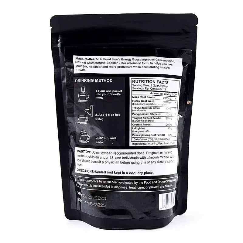 Maca Boost Coffee For Men Natural Energy Stamina Testosterone Hormonal Balance Libido Endurance Vitality Mental Focus Strength And Performance Enhancer Supplement Increase Energy, Strength, Libido