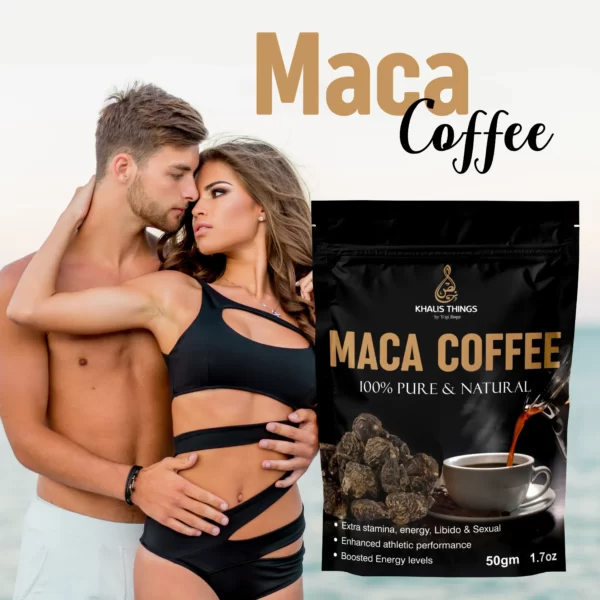 Maca Boost Coffee For Men Natural Energy Stamina Testosterone Hormonal Balance Libido Endurance Vitality Mental Focus Strength And Performance Enhancer Supplement Increase Energy, Strength, Libido
