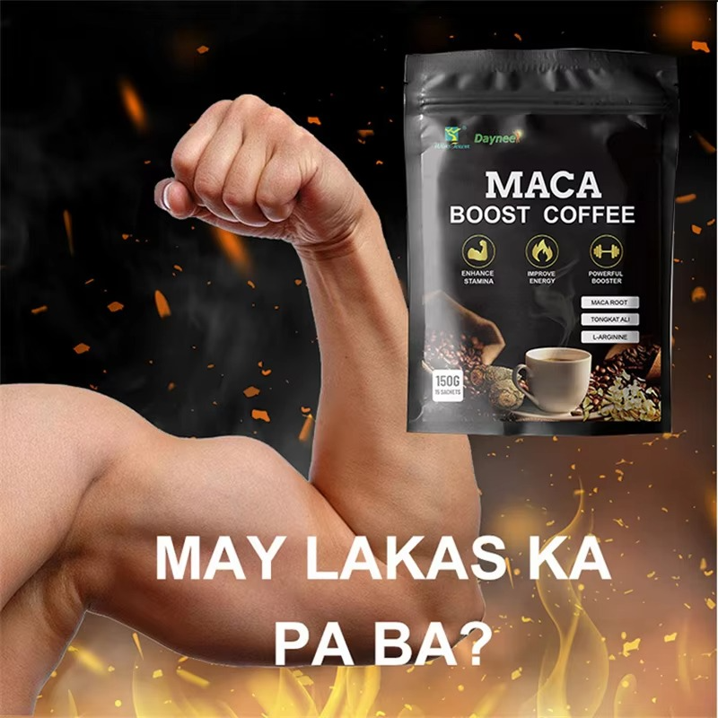 Maca Boost Coffee For Men Natural Energy Stamina Testosterone Hormonal Balance Libido Endurance Vitality Mental Focus Strength And Performance Enhancer Supplement Increase Energy, Strength, Libido