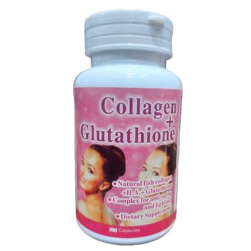Collagen + Glutathione + Vitamin C 100 Capsules Support Anti-Aging Brighten Skin Improve Elasticity Reduce Wrinkles And Enhance A Radiant Youthful Glow With Deep Hydration