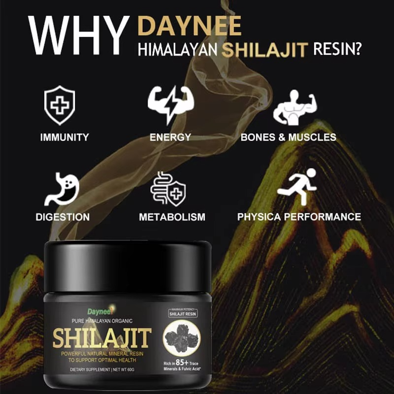 Pure Himalayan Organic Shilajit Resin 50g High Potency Mineral Resin For Strength Endurance Focus And Daily Vitality