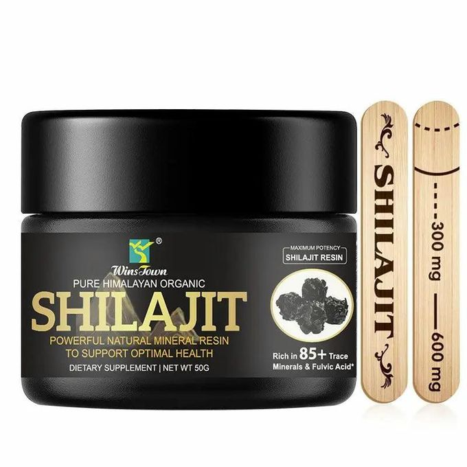Pure Himalayan Organic Shilajit Resin 50g High Potency Mineral Resin For Strength Endurance Focus And Daily Vitality