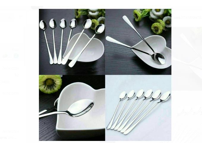 Best Price For Pcs Long Handle Teaspoons Desert Ice Cream Coffee Mixing Coffee Tea Spoon