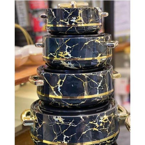 4pcs of Redberry Infinite Insulated Hotpots Food Warmer Hot Pot, Serving Dishes Container Serveware Set 1500, 1800, 2400 and 3000ml Casserole Hotpot