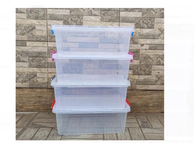 One Piece of plastic storage container with handles approximately 10 kgs