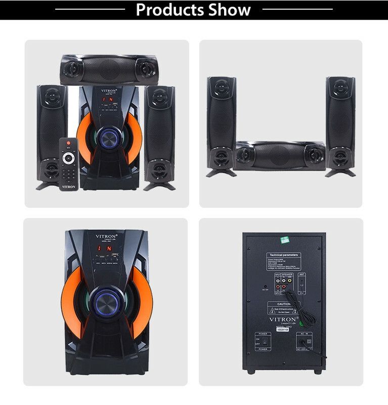 Vitron V-642 3.1 Channel Multimedia Subwoofer Speaker Sound System Mini Home Theater 10000W PMPO BT/USB/SD/FM Woofer
