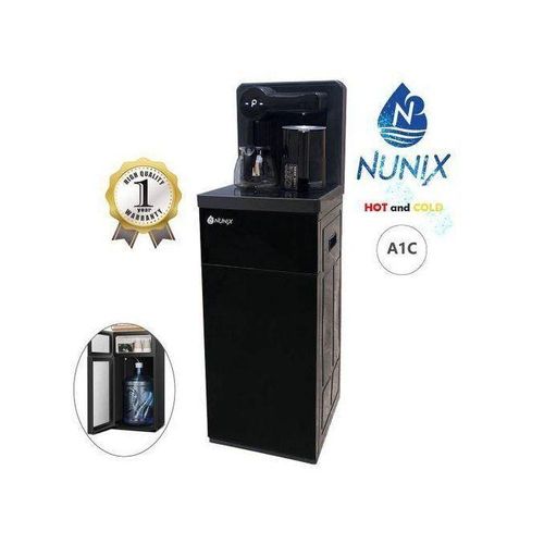 Nunix A1C Bottom Load Hot and Cold Stand Alone Water Dispenser with Coffee Maker