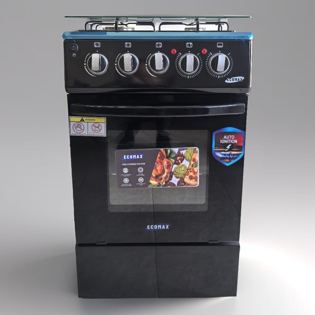 Ecomax 50*55 3+1 standing cooker with electric oven 3 Gas + 1 Electric Burner Gas Cooker