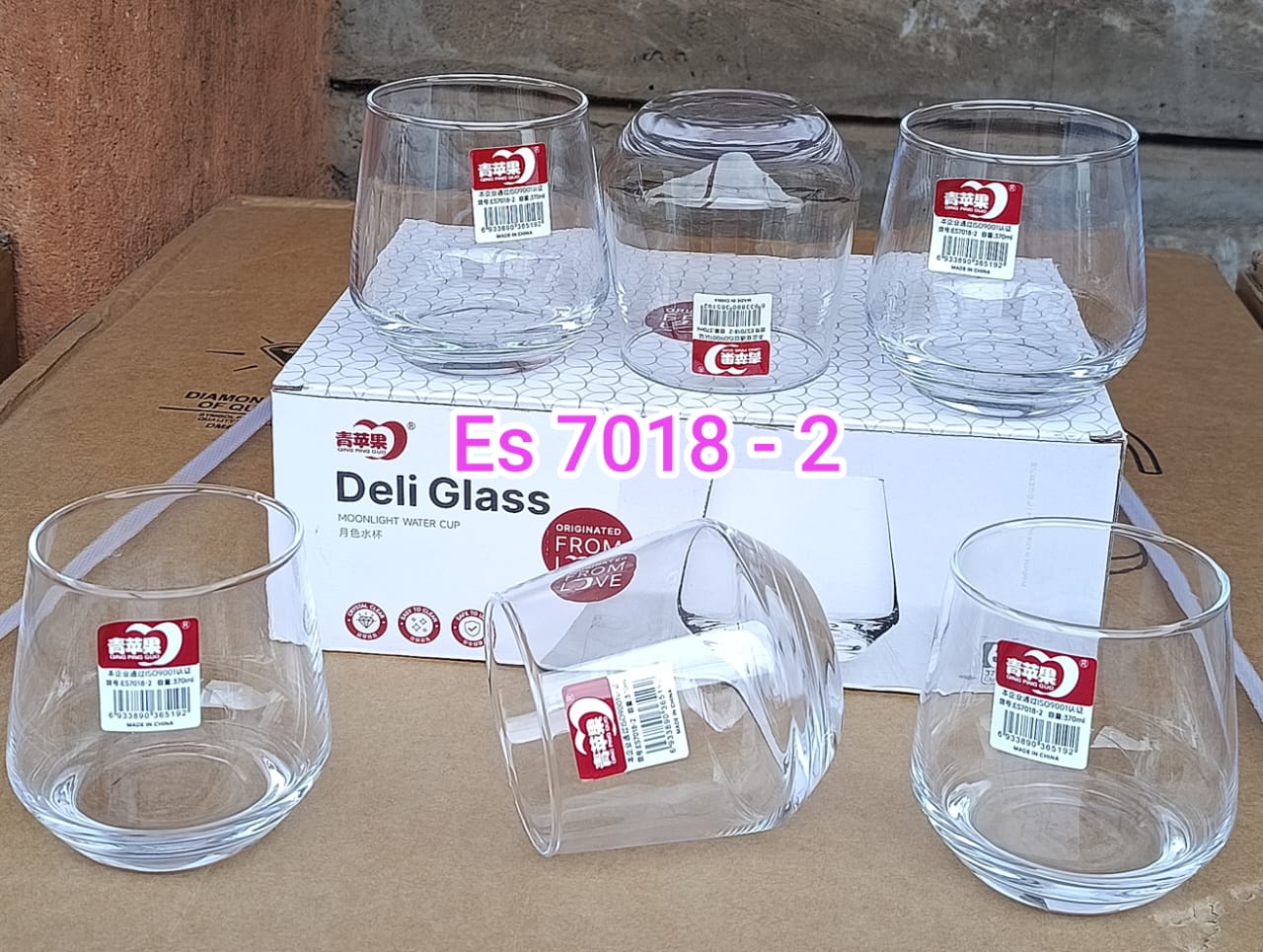 Deli Glass 6pcs or 12pcs a set of Drinking Glasses Kitchen Juice, Water Glass Cups  Glass
