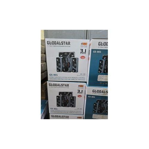 Globalstar GS-801 3.1CH Mini Home Theater  MULTIMEDIA WOOFER SYSTEM SPEAKERS SUBWOOFER with AC DC USB/FM/BLUETOOTH 15,000W PMPO and Remote Control Woofer