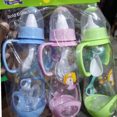 CLEARANCE OFFER 3PCS Baby Water/Milk Bottle+3Baby Spoon+3 Nappy Holder