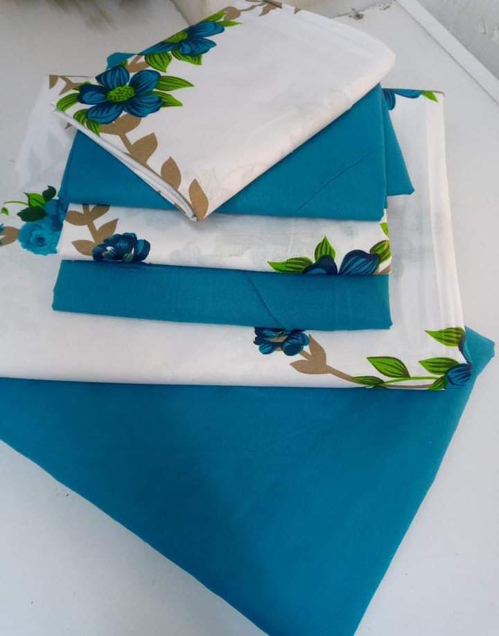 CLEARANCE OFFER Fashion 6 Piece Cotton Bedsheets 2 Bedsheets And 4 Pillow Cases, Mix And Match 6 By 7