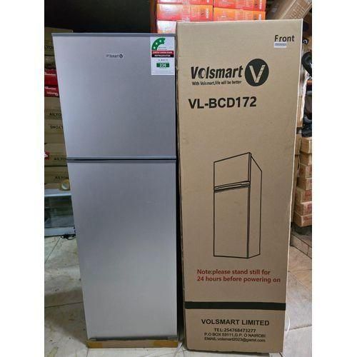 CLEARANCE OFFER VOLSMART 172L Double Door Fridge, Direct Cool Top Mounted Freezer