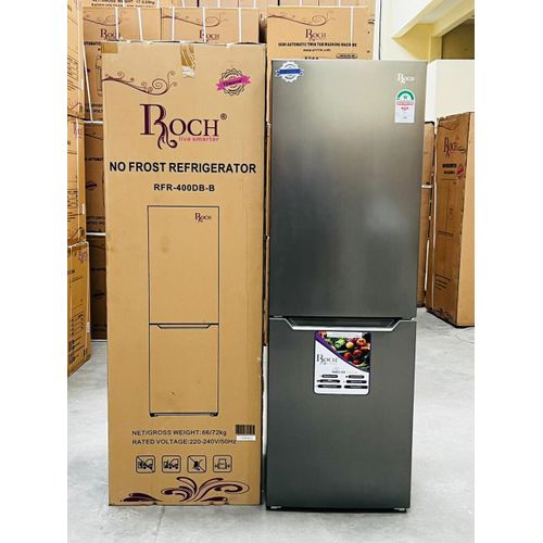 CLEARANCE OFFER Roch No Frost ( *RFR-400DB-B *) Double Door Fridge with Bottom Load Freezer- 330 Ltrs