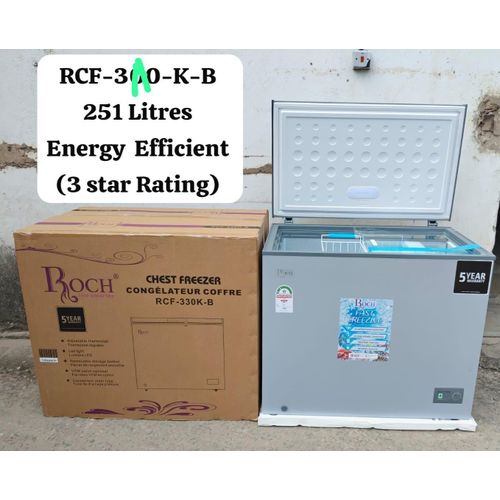 CLEARANCE OFFER Roch 251 Litres Energy Saving Freezer with Lock & Key
