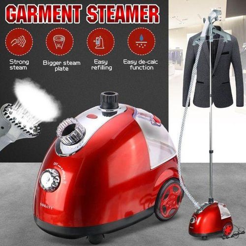 CLEARANCE OFFER Sokany 2000W Clothing Garment Steamer Portable Free Standing Fabric Steamer Vertical Iron Machine For Clothes Garment Hanger 1.6L Water Tank