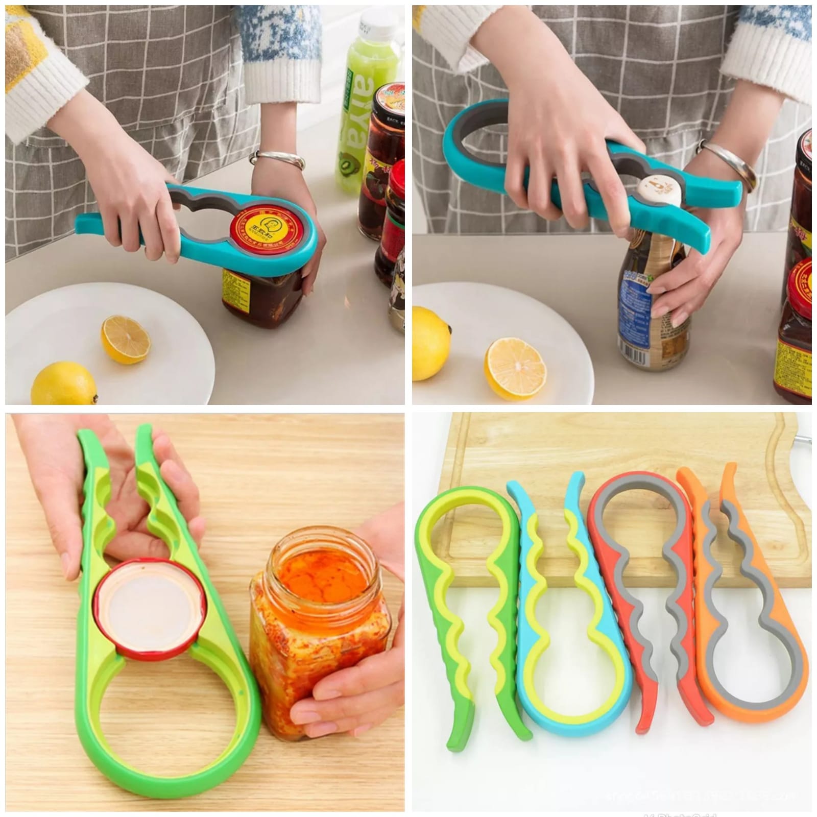 Jar lid open Quick bottle opener safe and labor-saving
Cap screw multifunctional non-slip design
Easy to open, multi-purpose, time-saving and labor-saving
A variety of sizes, flexible, suitable for a