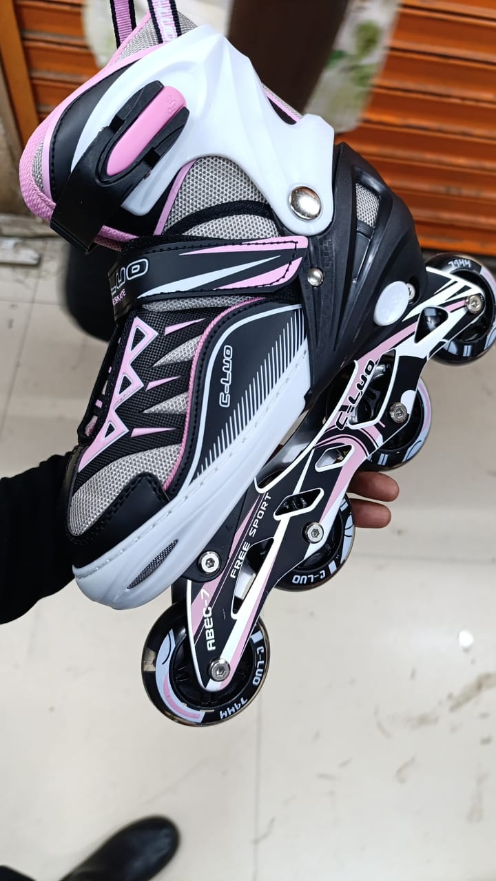 Pu Skates Adjustable roller skates shoes
Generic protective gears (elbow, knee and wrist pads)
Comfortable helmet for security purposes
Shoe races also available