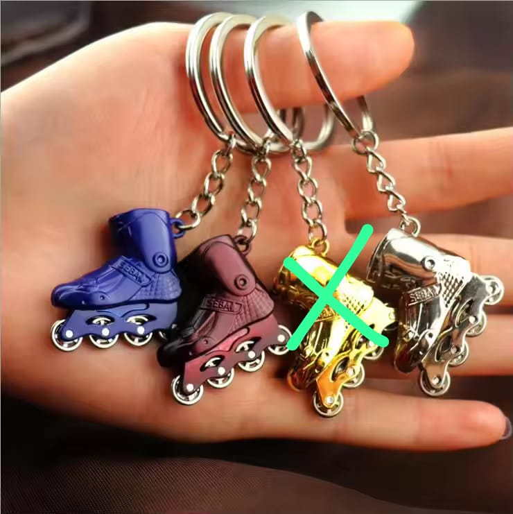 New fashionable skating key holder  Use a branded key holder to hold your keys which is made from high quality  for extra durability .With the brands logo on your keys this makes your car keys loo