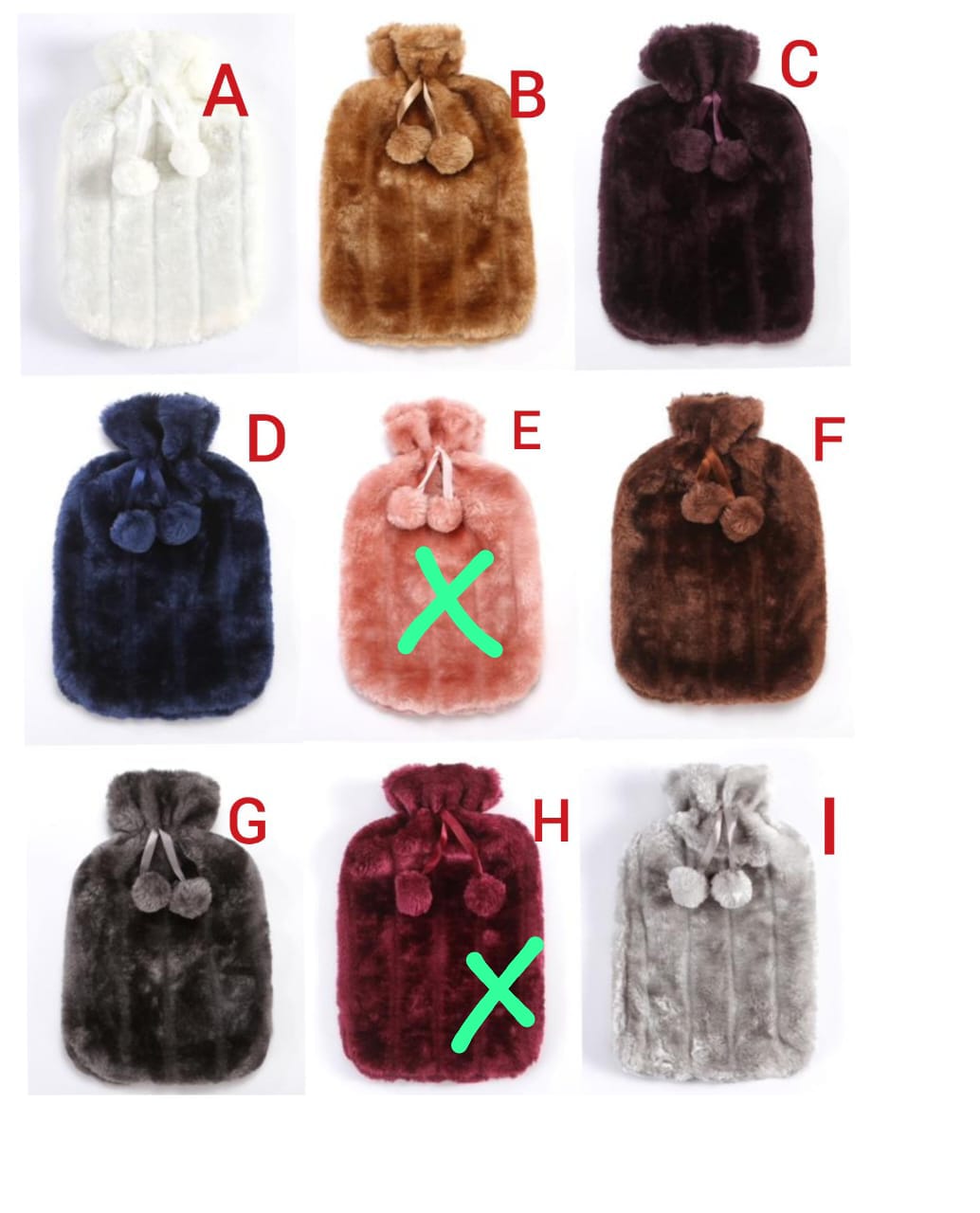 Hot water bottles with faux fleece cover  HOT WATER BOTTLE: This hot water bag is made of advanced rubber, which is durable, not harmful to health. Also perfect one for anyone who’s particularly sensi