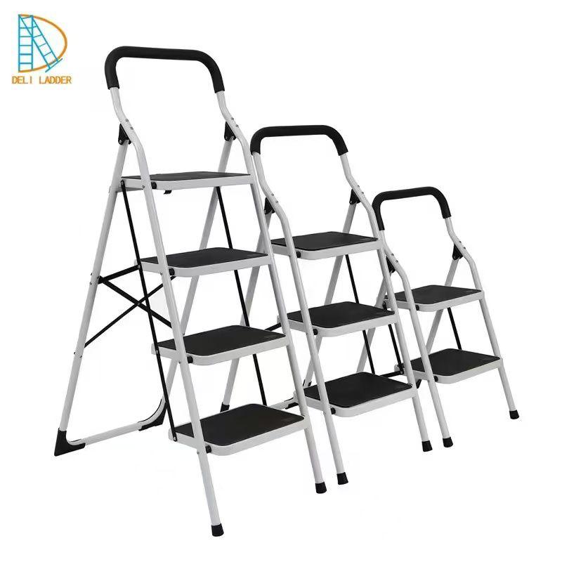 New arrivals HEAVY DUTY step ladder           
White colour 6 steps.  6 Wide Anti-Slip Steps – Designed with textured, non-slip treads for safety.

Durable Steel Frame – Strong and stable