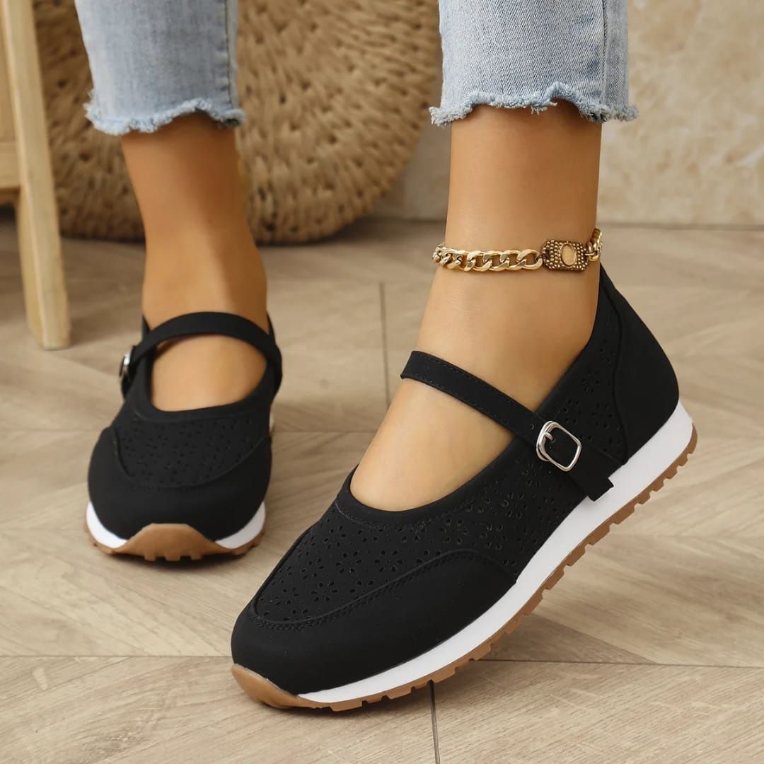 Women's Comfort Shoes Stylish Walking Shoes with Strap Design, Ideal for Outdoor Activities and Everyday Wear