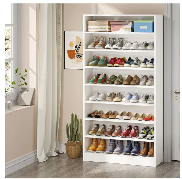 Modern Wooden Shoe Rack | High-Quality, Durable & Stylish Storage Solution | Spacious 50-Pair Capacity | Elegant, Sturdy, and Perfect for Organizing Shoes in Homes, Entryways & Closets
