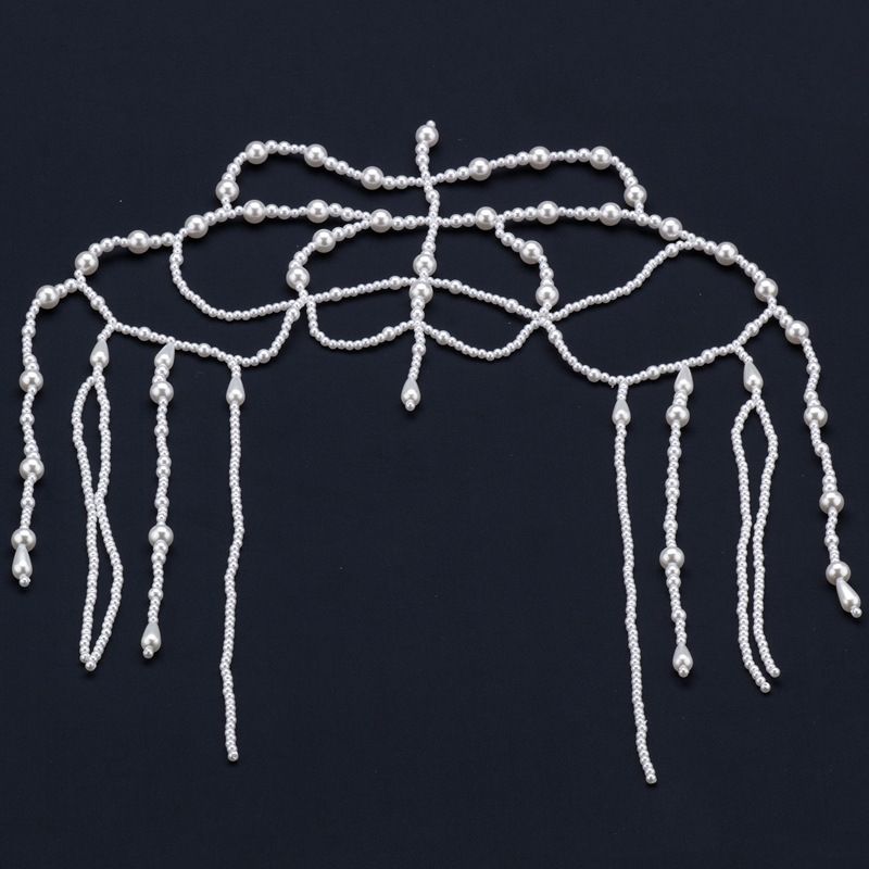 Wedding tiaras pearl tiaras wedding hairstyle accessories tassel pearl tiaras bridal hairstyle accessories tiaras
