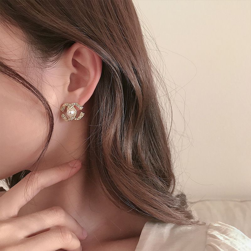 Vintage pearl earrings 18K gold earrings anti-allergic earrings anti-fading earrings women’s jewelry gift
