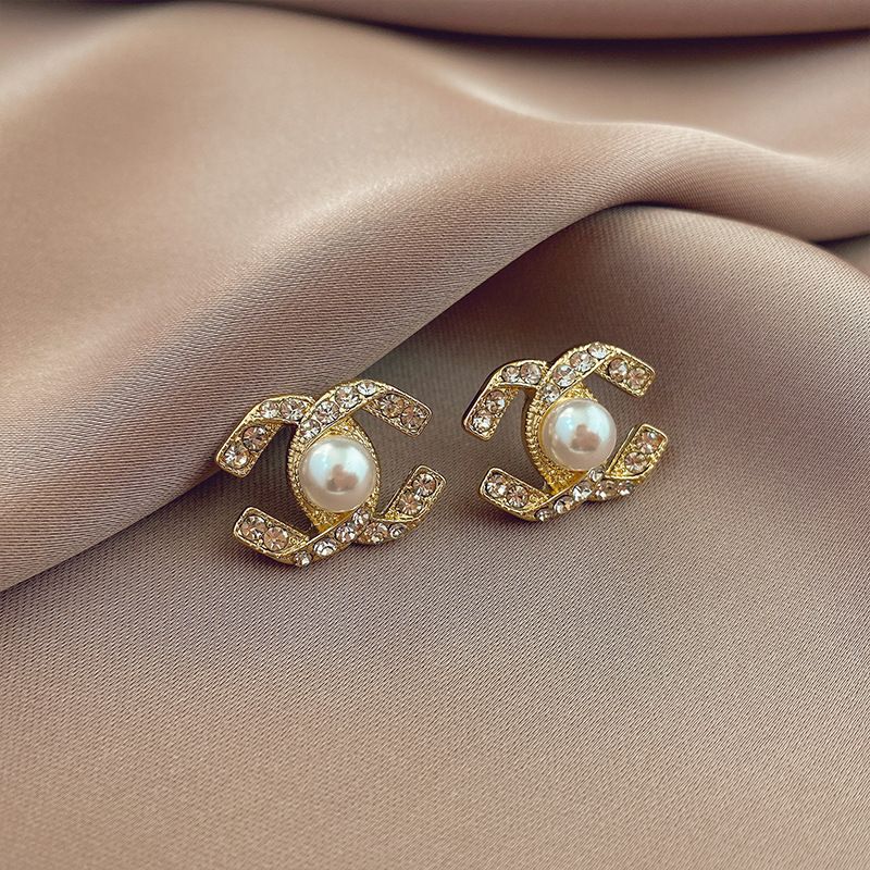 Vintage pearl earrings 18K gold earrings anti-allergic earrings anti-fading earrings women’s jewelry gift