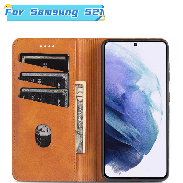 Phone Case Samsung Galaxy S21 S21+ S21FE S21 Ultra 5G Case,Samsung Galaxy S21 5G Wallet Case with Card Holder Kickstand Magnetic,Leather Flip Case for Samsung Galaxy S21 5G 6.2 Inch