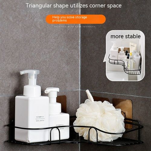 2PCS Triangular Corner Shelf Organizer For Bathroom/Kitchen/Toilet