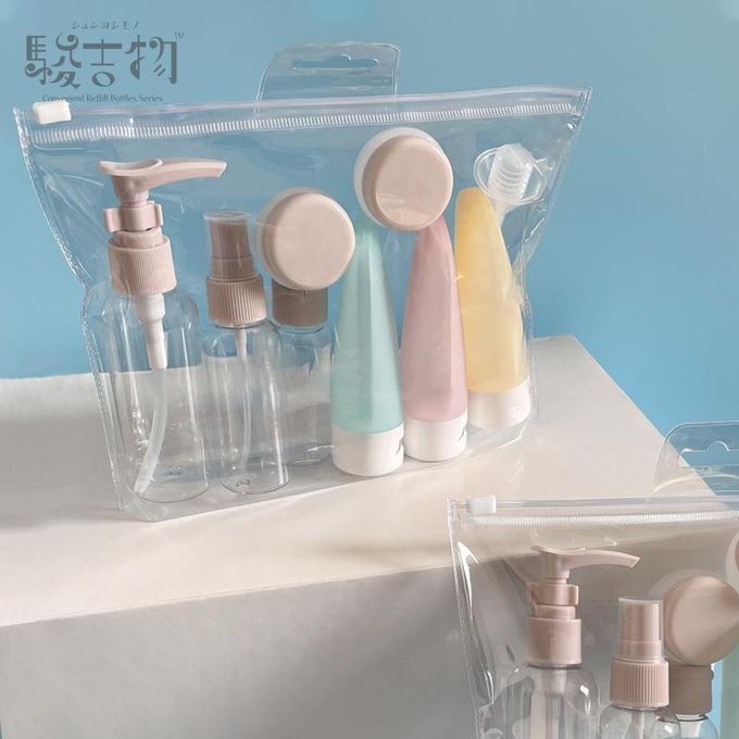 11pcs Travel Storage Set Cosmetics Empty Bottle Travel Wash