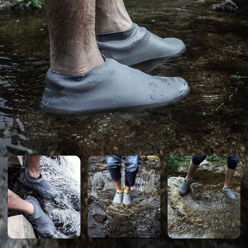 Silicone Outdoor Non-slip Waterproof Shoe Covers Portable Boots Rainproof Men Women Teens Anti-sand Protectors