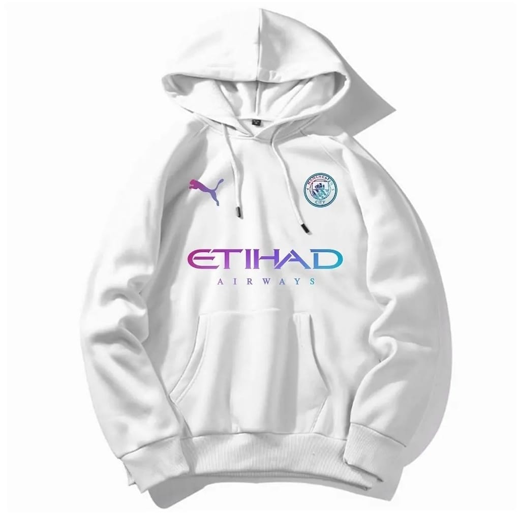 Best Quality New season Manchester city Heavy Hoodie with Two Pockets Unisex Adult Sizes S to 3XL
