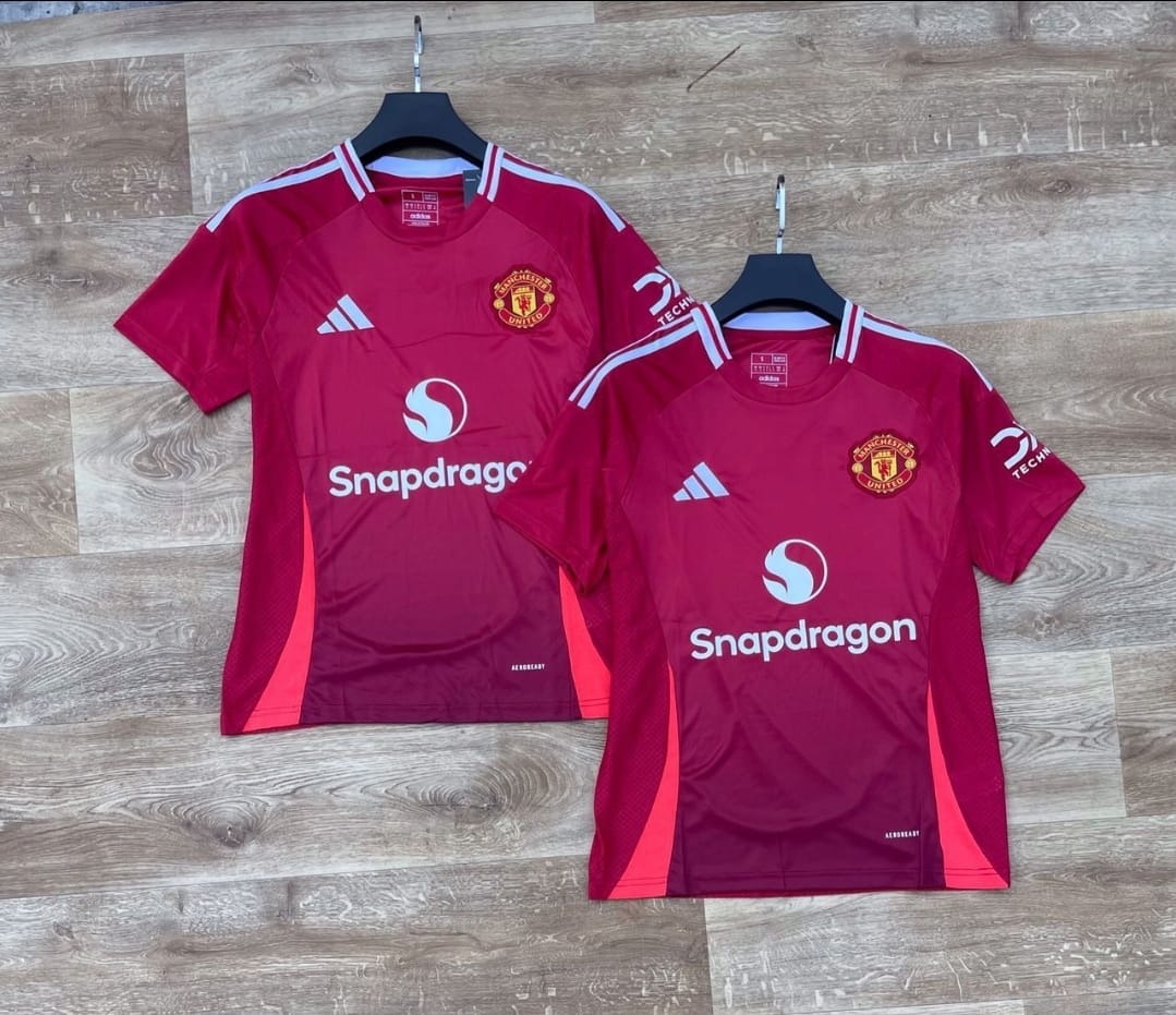 2024/2025 Best Quality New Season Manchester united Original home Kit Football Jersey ; New Authentic Unisex Jersey