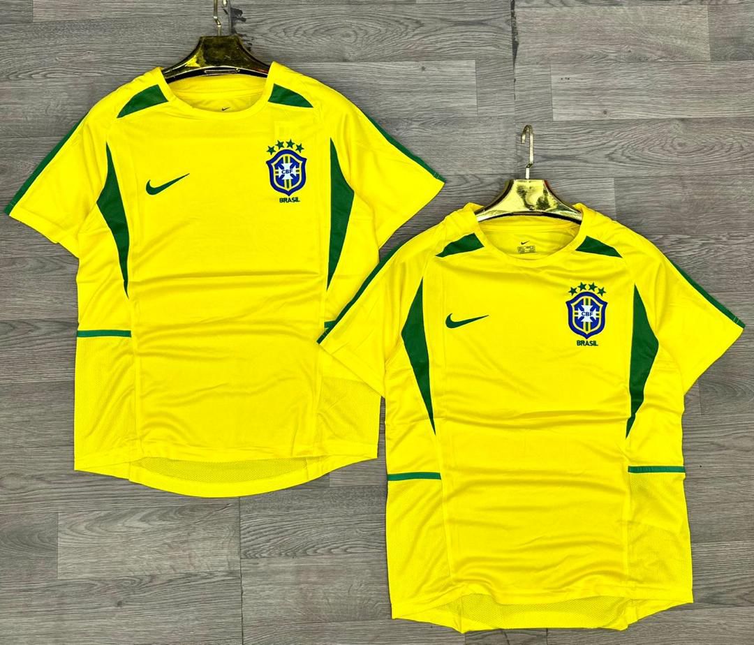 Authentic Good Quality BRAZIL 2002 Home Jersey.