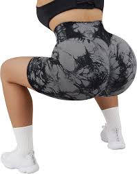 SALE Trending Women Gym Shorts 1pc Workout Shorts Tiedye Tie and Dye Patterned Prints Biker Shorts Good Stretch Tight Fit Breathable Sculpting Sexy Cosy Wear Booty Shorts